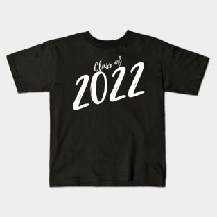 Class Of 2022. Simple Typography White Graduation 2022 Design. Kids T-Shirt